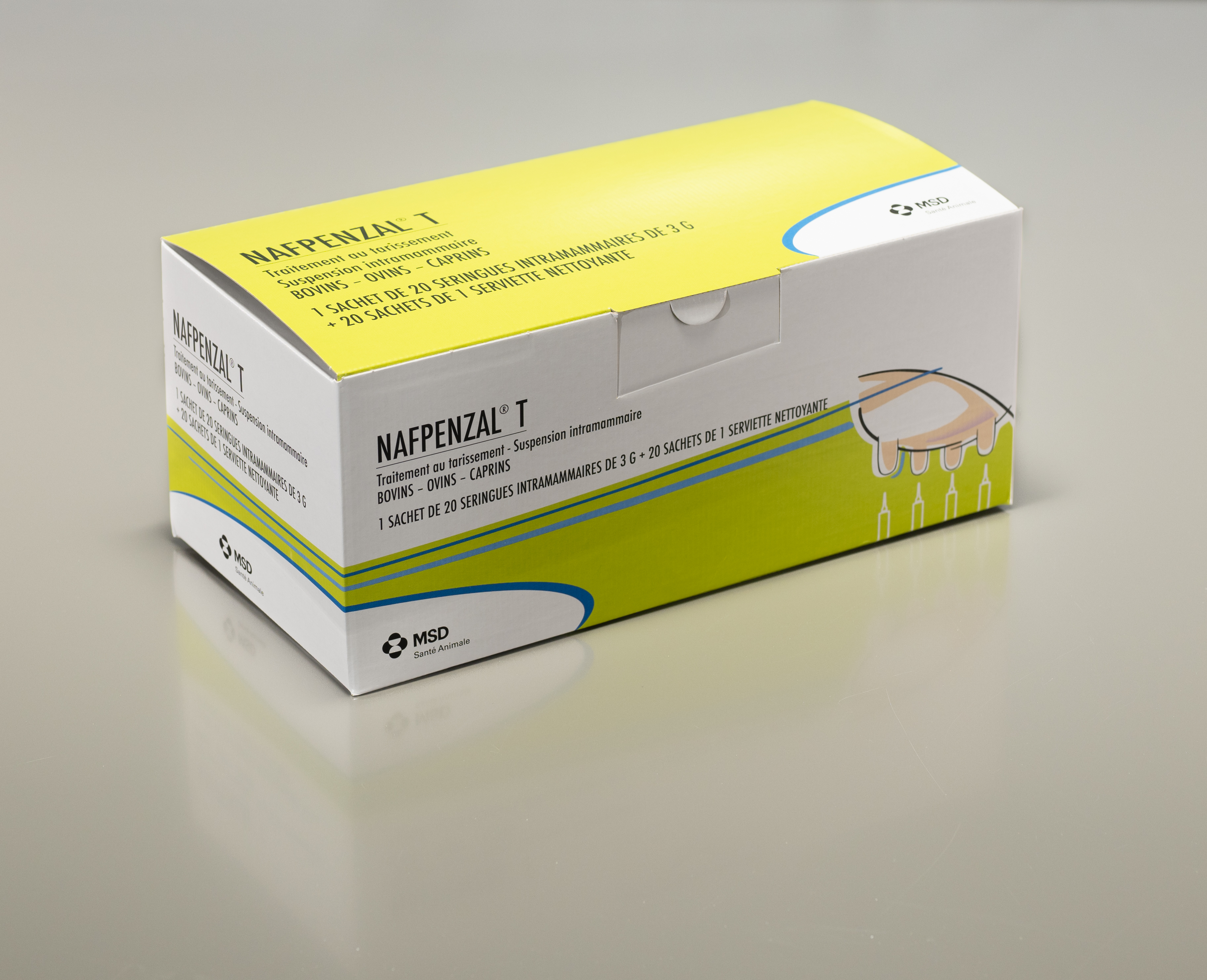 NafpenzalⓇ T pommade intramammaire pour vaches, brebis et chèvres