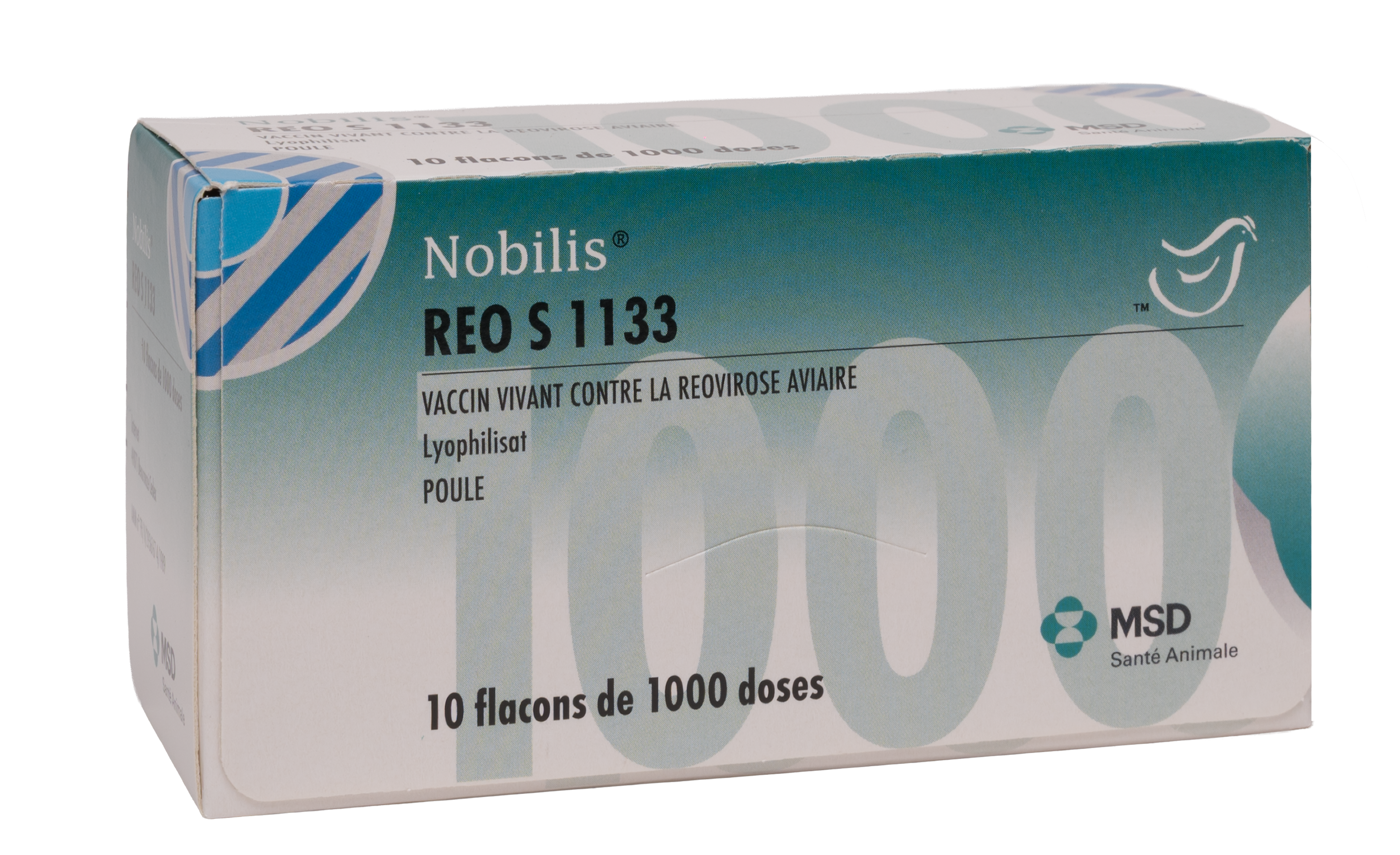 NOBILIS REO S 1133 LYOPHILISAT ET SOLVANT POUR SUSPENSION INJECTABLE POUR POULES