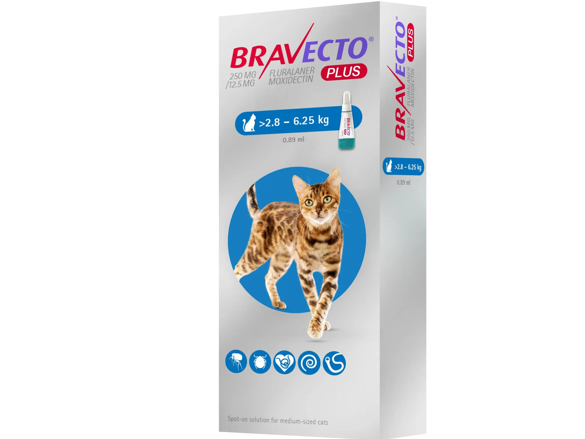 Boîte et flacon de Bovilis Bovigrip, vaccin inactivé contre les affections respiratoires bovines (50 ml, 10 doses) par Intervet.