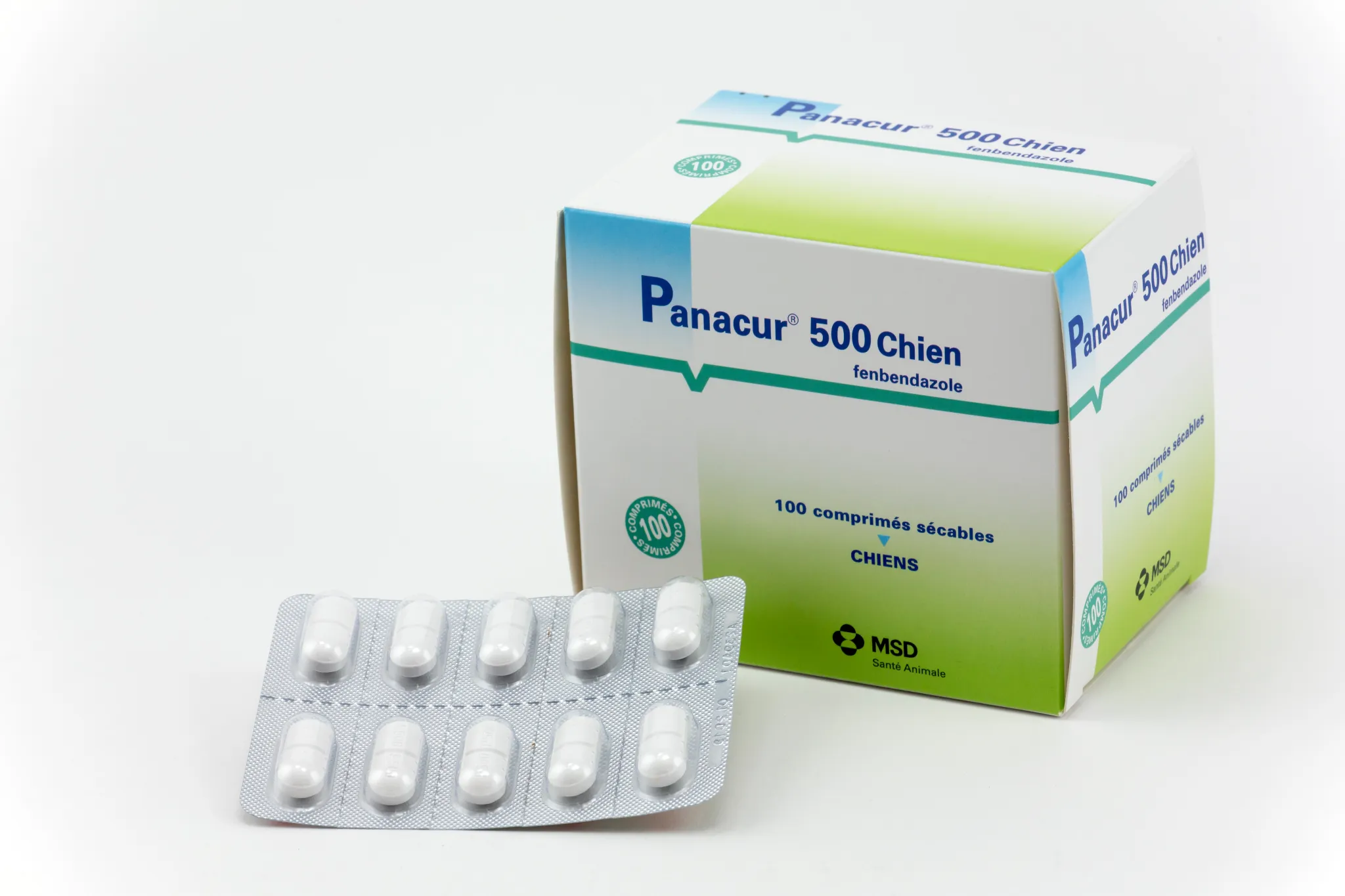 Boîtes de Resflor (florfénicol et flunixine méglumine), solution injectable pour bovins, formats 100 ml et 250 ml, par MSD Santé Animale.