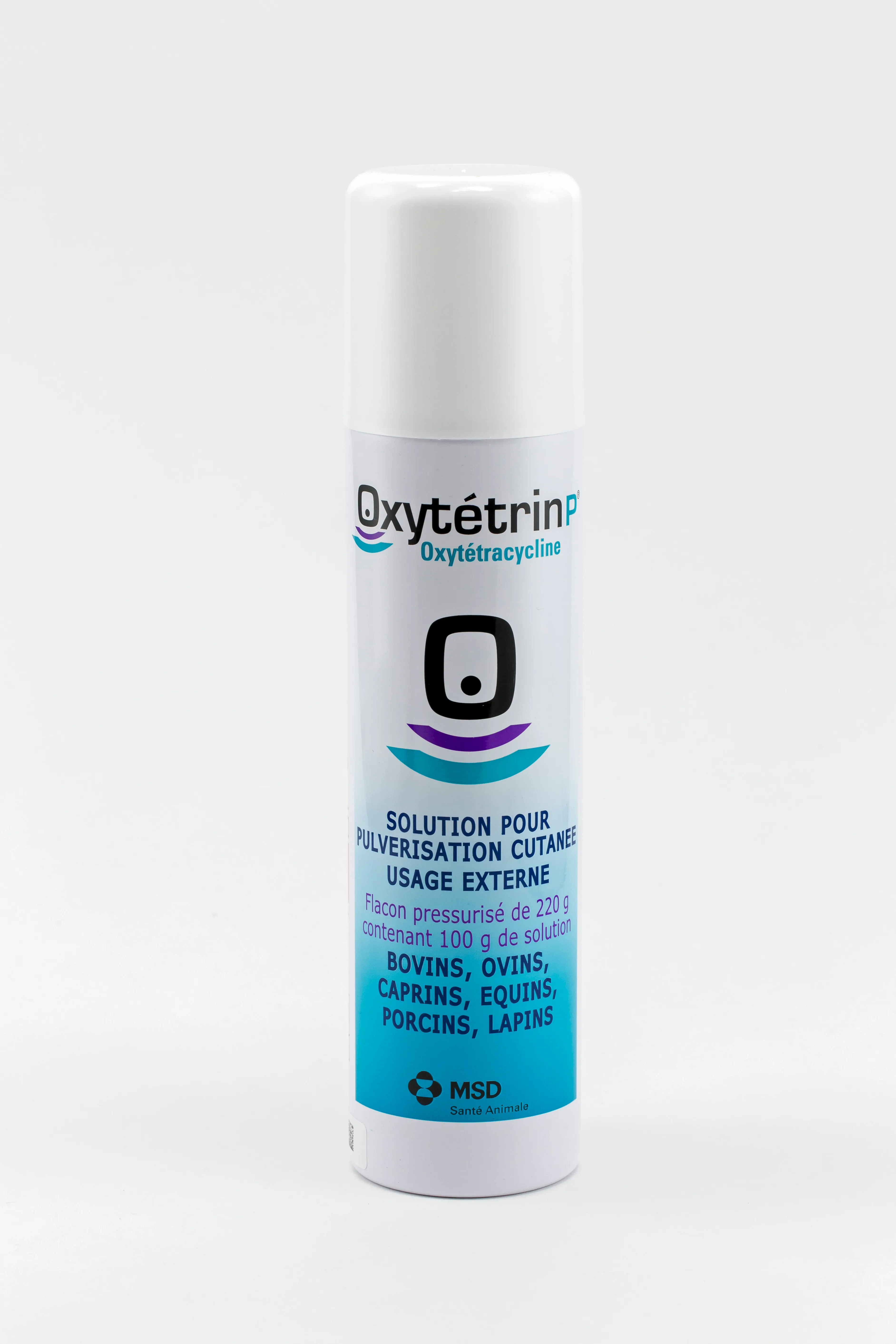 Spray Oxytétrin P solution pour pulvérisation cutanée à l'oxytétracycline pour bovins, ovins, caprins, équins, porcins et lapins MSD Santé Animale