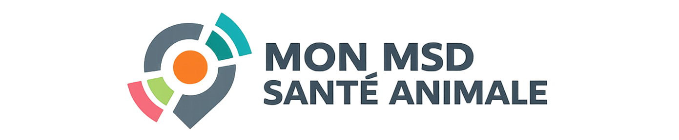 Groupe de collaborateurs de MSD Santé Animale posant de manière conviviale dans un bureau moderne et design.