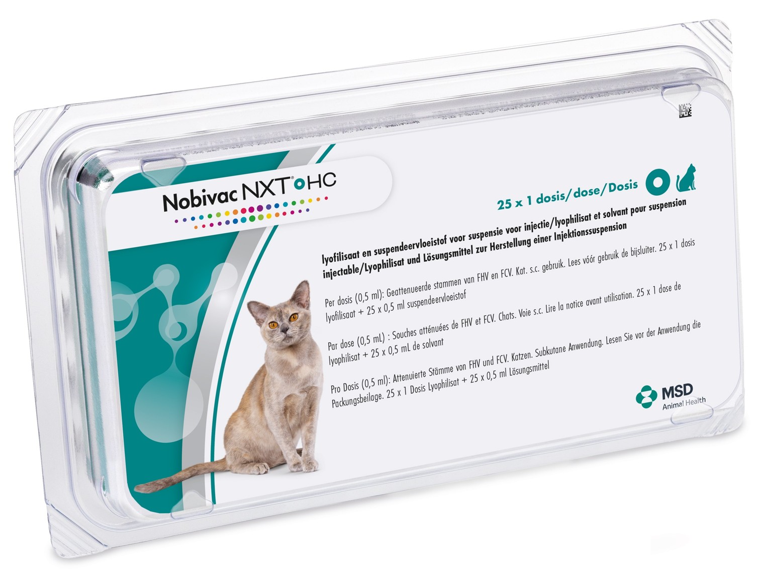 Nobivac NXTⓇ HC lyophilisat et solvant pour suspension injectable pour chats