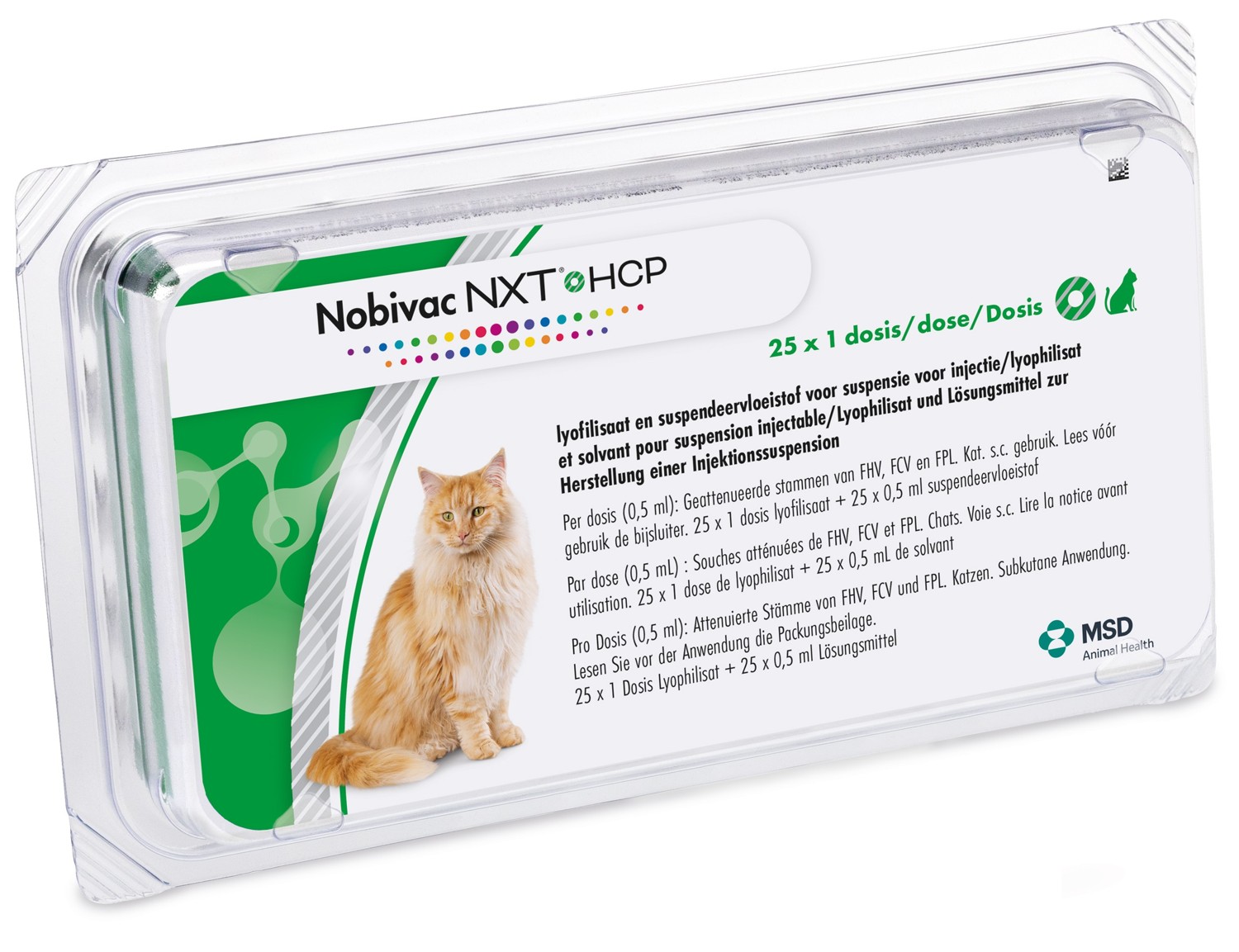Nobivac NXTⓇ HCP lyophilisat et solvant pour suspension injectable pour chats