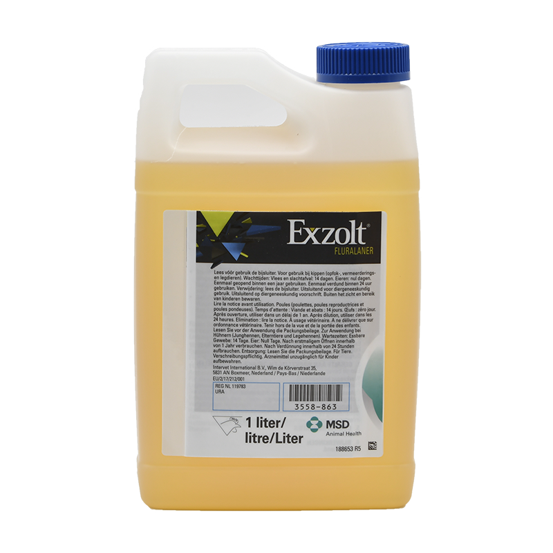 Exzolt 10 MG/ML SOLUTION POUR ADMINISTRATION DANS L'EAU DE BOISSON POUR POULES